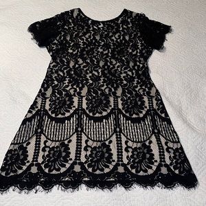 Black Lace Cocktail Dress